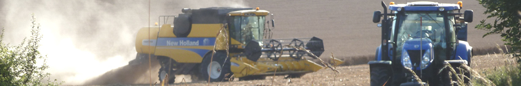 Combine Harvester at Work