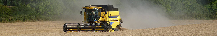 Combine Harvester at Work